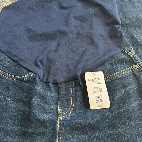 Levi Strauss Signature Gold Maternity Heritage Straight Jeans, Medium, NWT - Picture 6 of 10